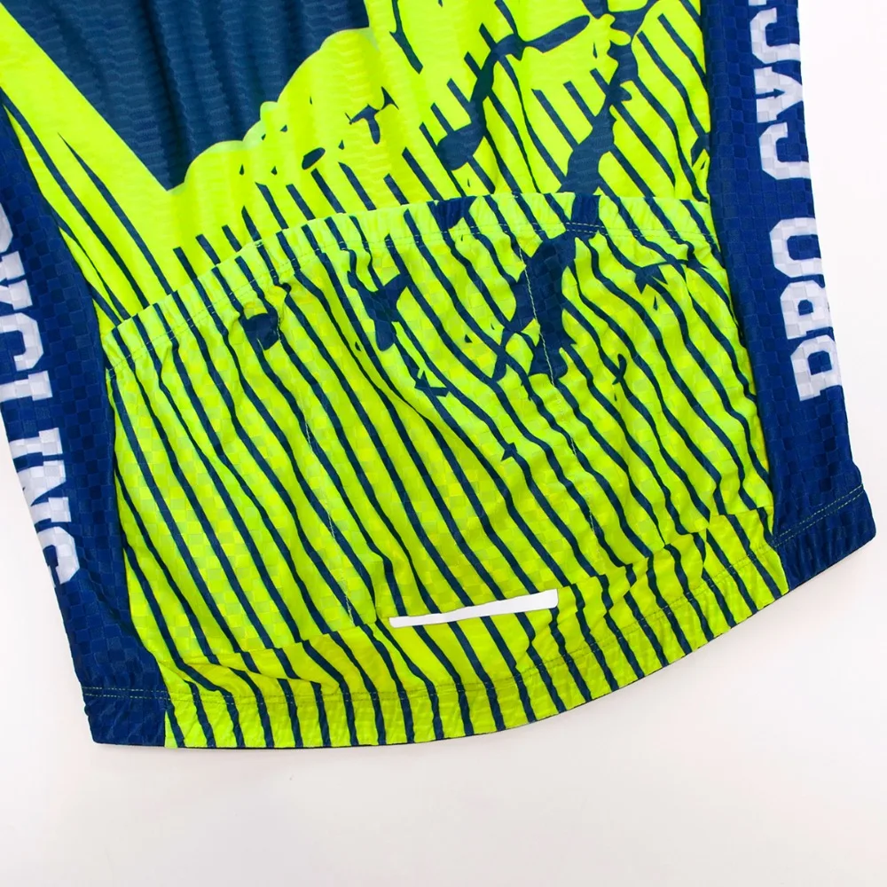 Geeklion Racing fitness Team Велоспорт Джерси дышащий Pro Fit флуоресцентная желтая
