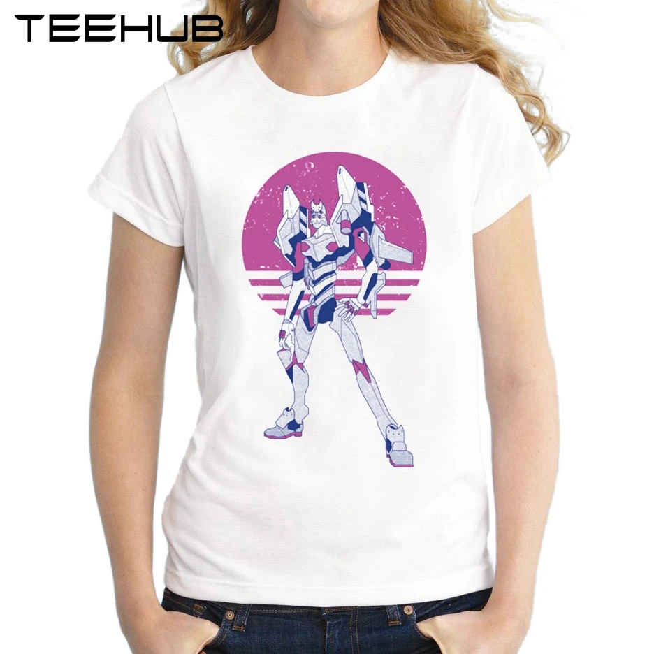 Женская футболка с роботом 2017 летние женские Топы коротким рукавом забавная