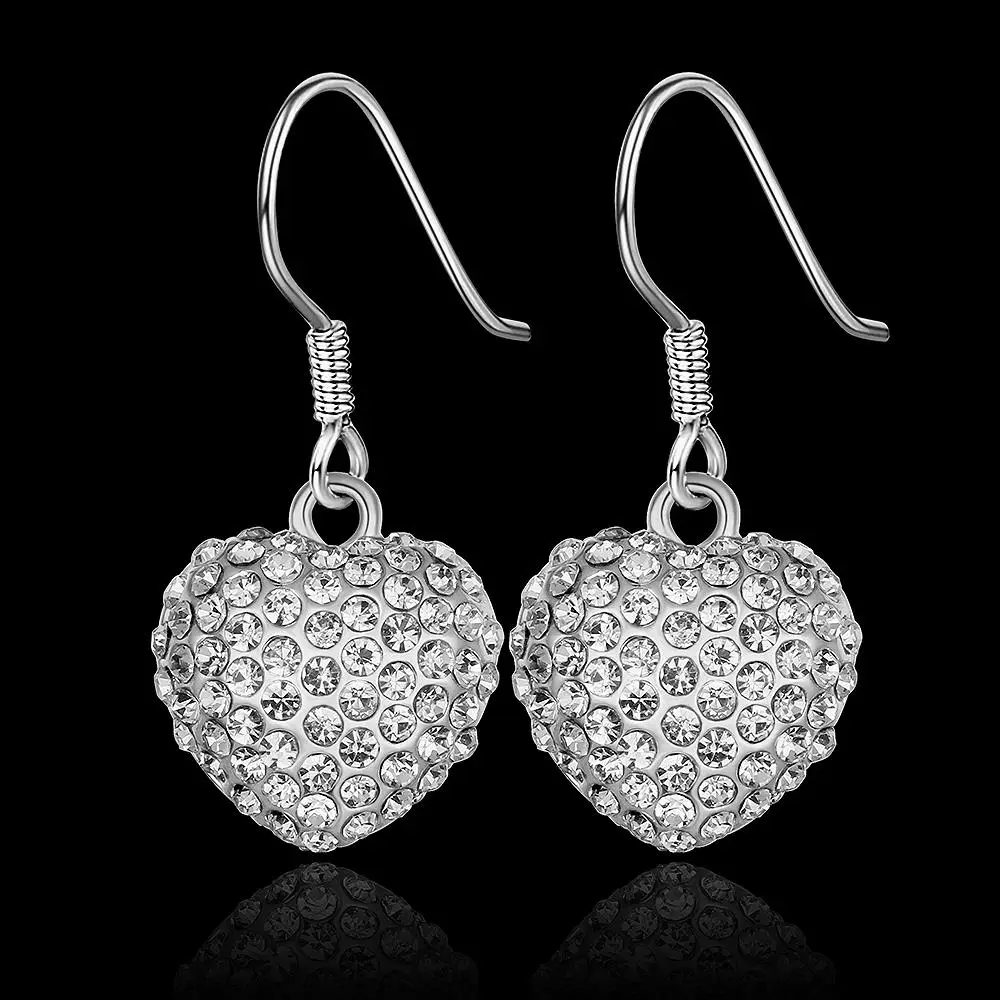 Сердце VGE1126 # болтаются серьги золотые украшения мужские золотистые для женщин cc