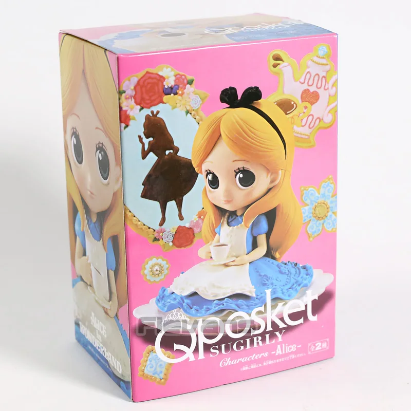Q posket персонажи Sugirly Алиса Ариэль Белоснежка Золушка ПВХ фигурка Коллекционная модель игрушки Qposket кукла