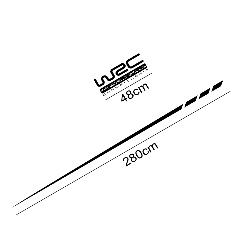 2pcs Car Side Skirts Stickers Stylish Graphics Auto DIY Styling Vinyl Decals Car Tuning Accessories For Ford Focus 2 3 MK2 MK3