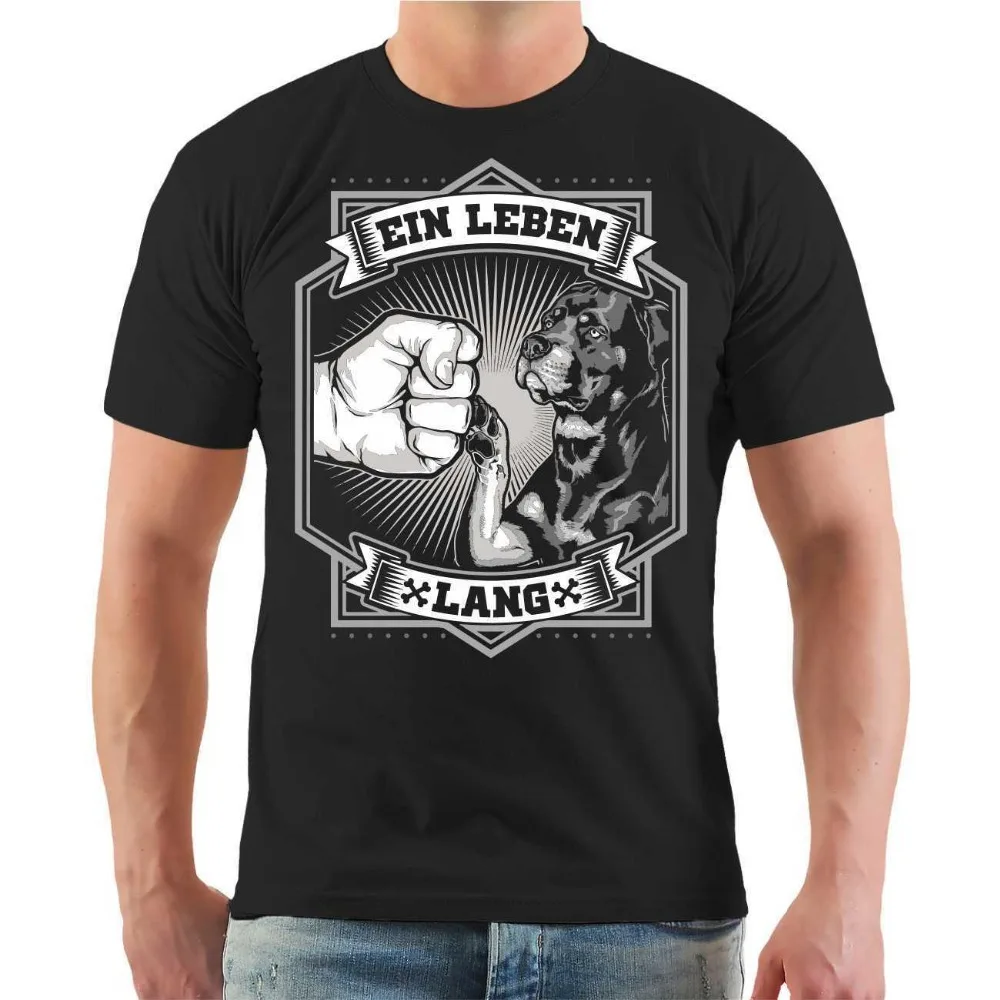 

T-Shirt Rottweiler Black Dog Breedfree Shipping Mens New Fashion O-Neck Stylish My T Shirt