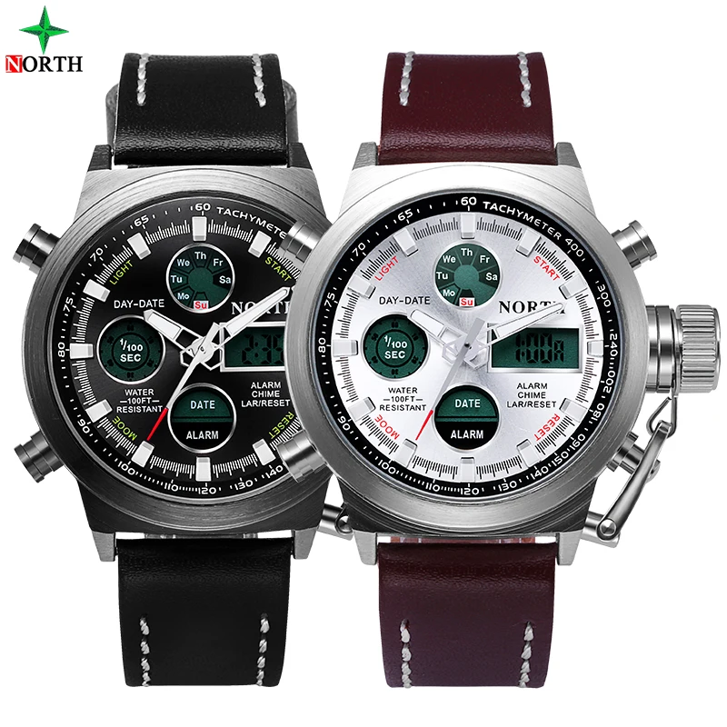 Мужские спортивные часы водостойкие военные светодио дный светодиодные