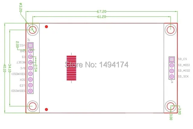 WQScosea модуль с ЖК-дисплеем 2 &quot последовательный порт SPI 240*320 точек ILI9341 TFT 5 В/3 3 В