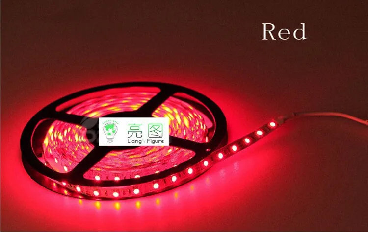 Водонепроницаемый 12 В 5 м 2835 Светодиодные полосы света RGB DC12V 60leds/m3528 освещение