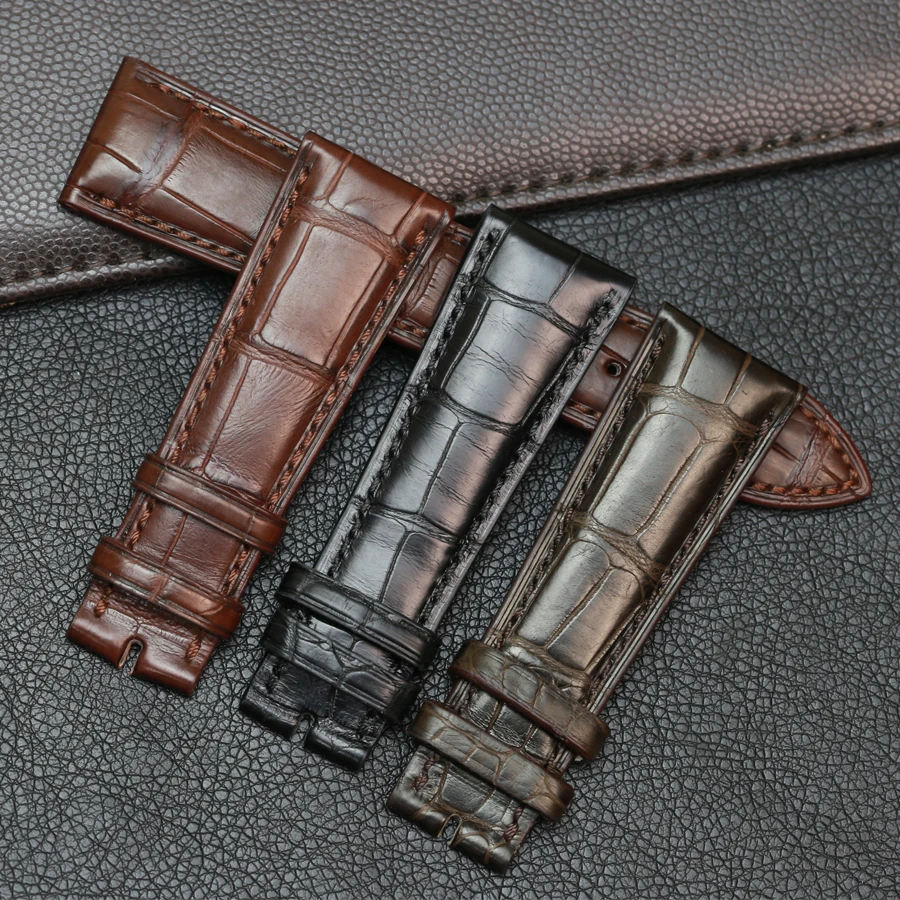 Ремешок для часов SAUPPO ремешок из кожи крокодила lancpain Villeret 6606 20 мм 22 | Наручные часы
