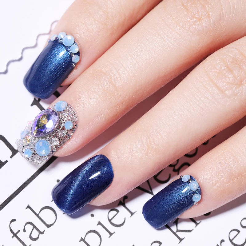 Дизайн ногтей Стразы Кристалл AB красочный опал желе плоская задняя маркиза