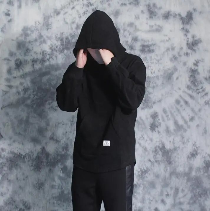 Personality retro sweatshirt mens loose hoodies men sweatshirts Swallowtail jacket streetwear men clothes 2020 black