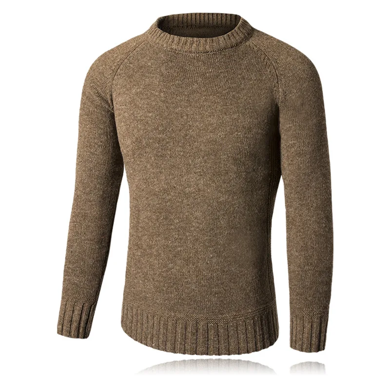 Men casual sweater long Sleeve solid pullover men's round neck jacket coat street wear hip hop men clothes knit shirt | Мужская
