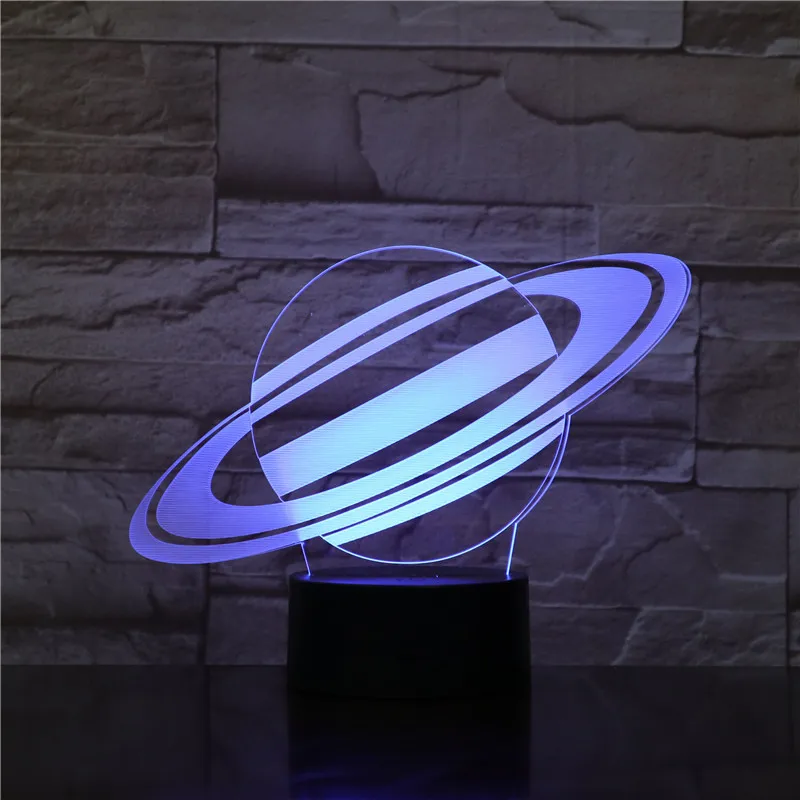 Вселенная Сатурн Gaia Галактика 3D лампа детская Ночная Светодиодная многоцветная