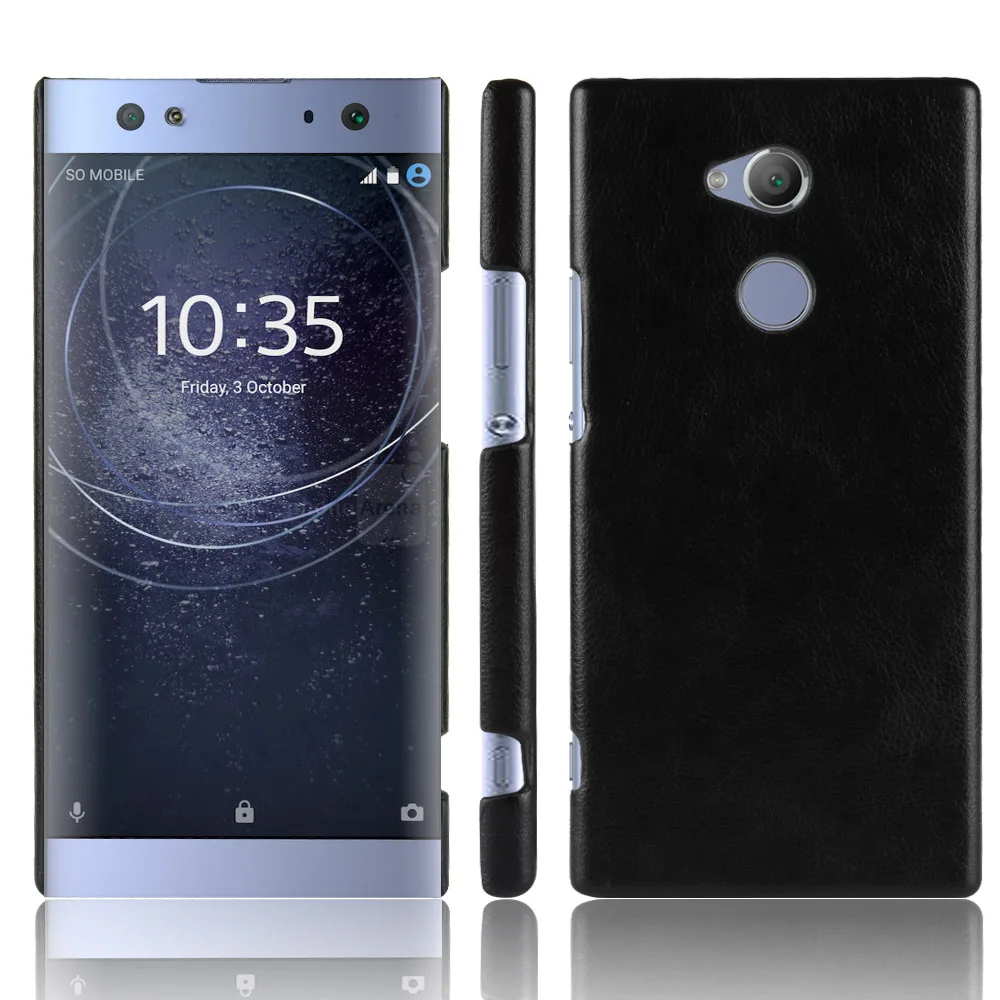 For Sony Xperia XA2 Ultra Case Super Classic Slim Leather Texture Hard PC Back Cover Business Shield Retro Protection |