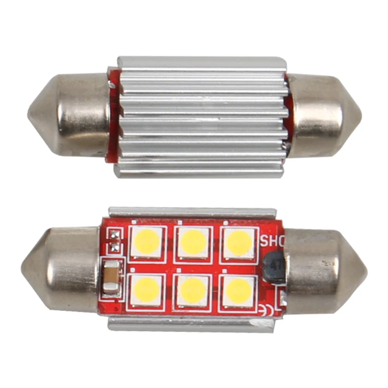 2 шт. 12В 24В Canbus без ошибок Led 31 мм 36 39 41 3030 SMD DE3175 C5W C10W SV8.5 автомобильная светодиодная