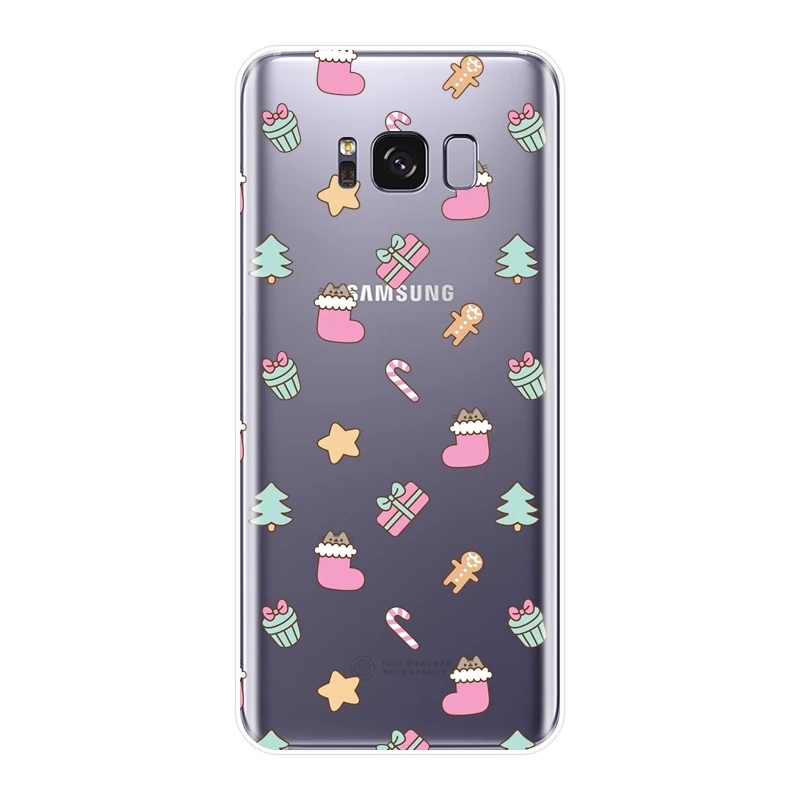 Мягкий силиконовый чехол для телефона Samsung Galaxy Note 9 8 5 4 с рождественским оленем S5 S6