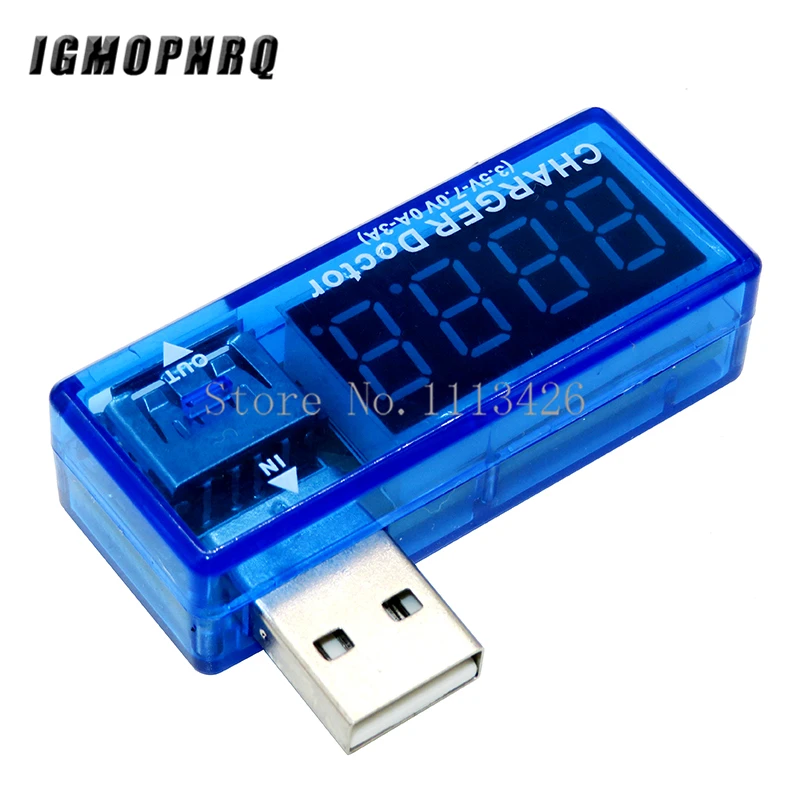 Цифровой USB Мобильный зарядный ток тестер напряжения метр мини зарядное