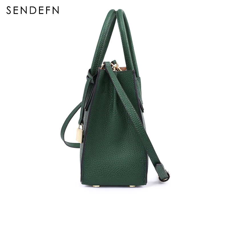 SENDEFN Маленькая женская сумка брендовая через плечо модная из спилка на с замком