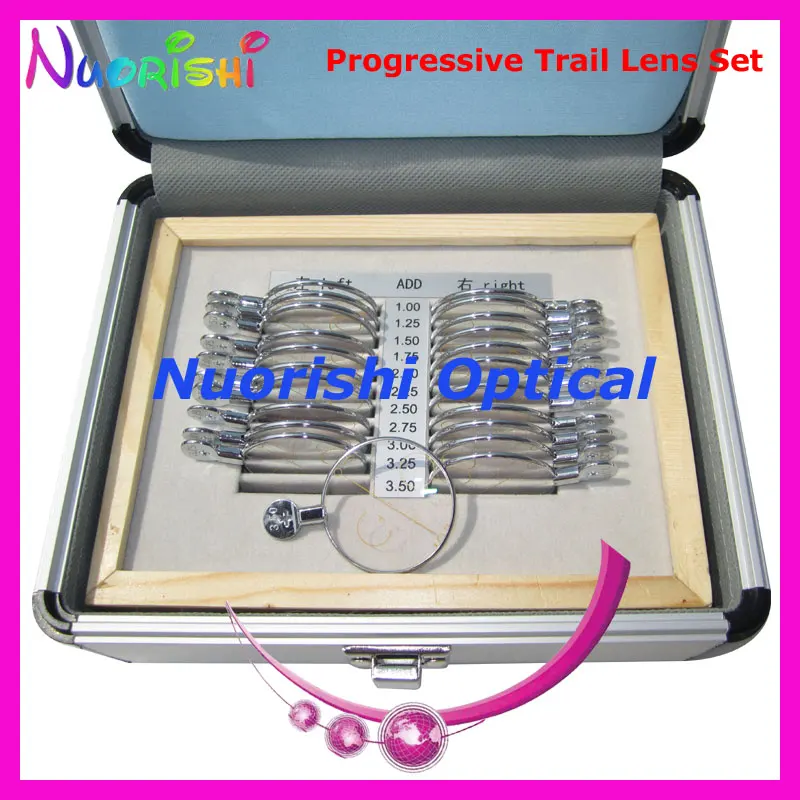 Набор прогрессивных линз набор пробных оптических чехол для 22AL JSPG бесплатная