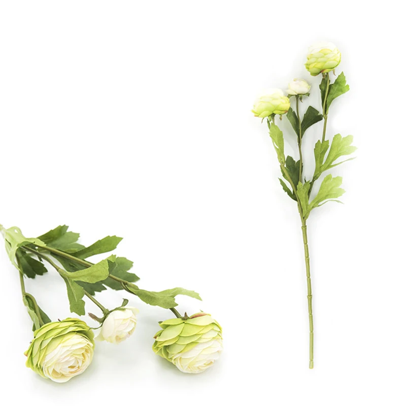 Искусственный цветок из шелка Ranunculus Asiaticus цветы маленький букет цветов домашние вечерние Весенние Свадебные искусственный цветок для декорирования