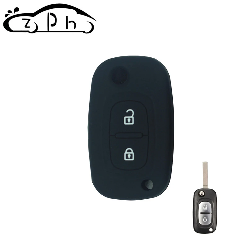 Силиконовый чехол с откидной крышкой для автомобильного ключа Renault Modus Clio Megane Kangoo