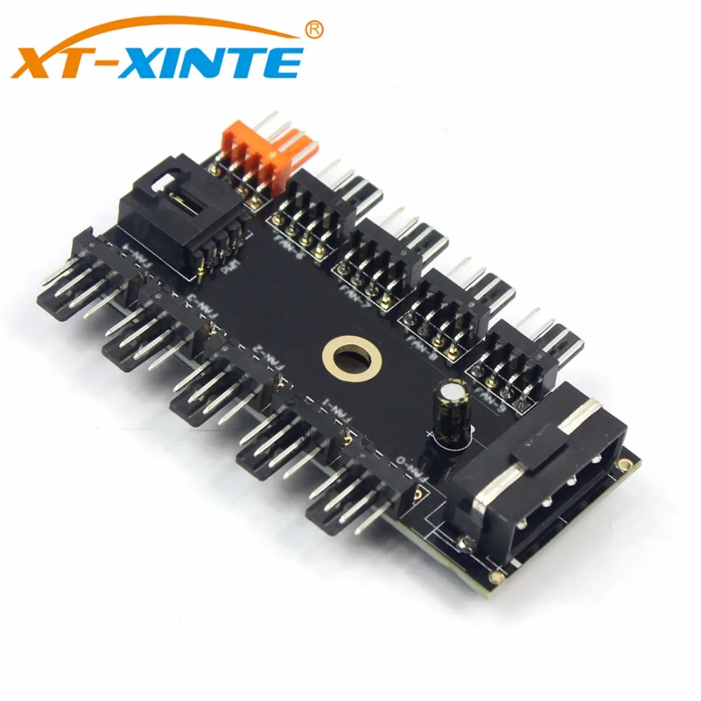 ПК 1 до 10 4Pin / SATA кулер вентилятор концентратор охлаждения сплиттер кабель ШИМ 12 В