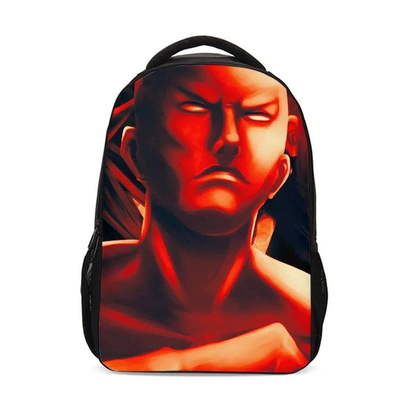 Рюкзак в японском стиле с принтом ONE PUNCH MAN Saitama забавный рюкзак Детская сумка для