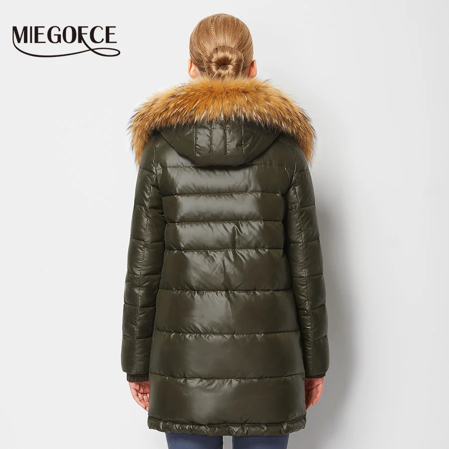 Новая Зимняя Коллекция MIEGOFCE 2016 Теплый Женский Зимний Пуховик Теплая Модная