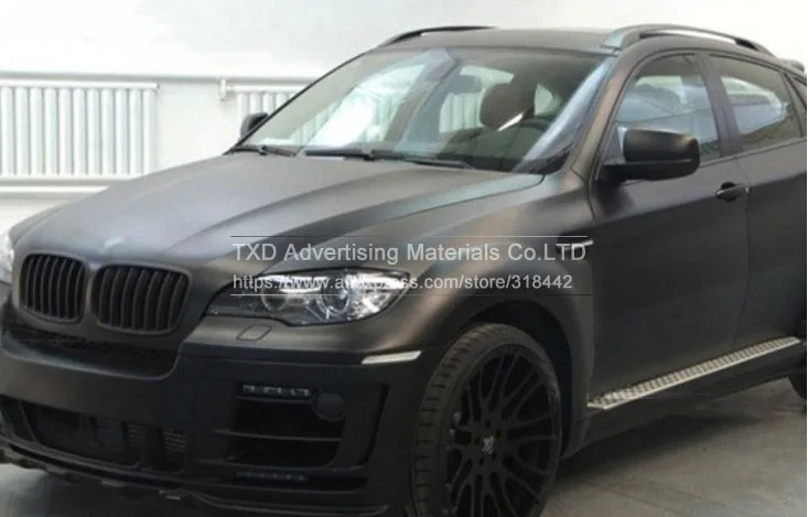 Высококачественная матовая черная наклейка на корпус автомобиля самоклеящаяся