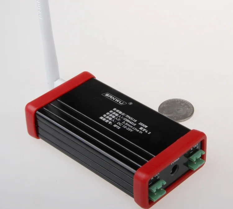 Усилитель 2X50W HIFI с bluetooth приемником V4.2 беспроводной музыкальный канал