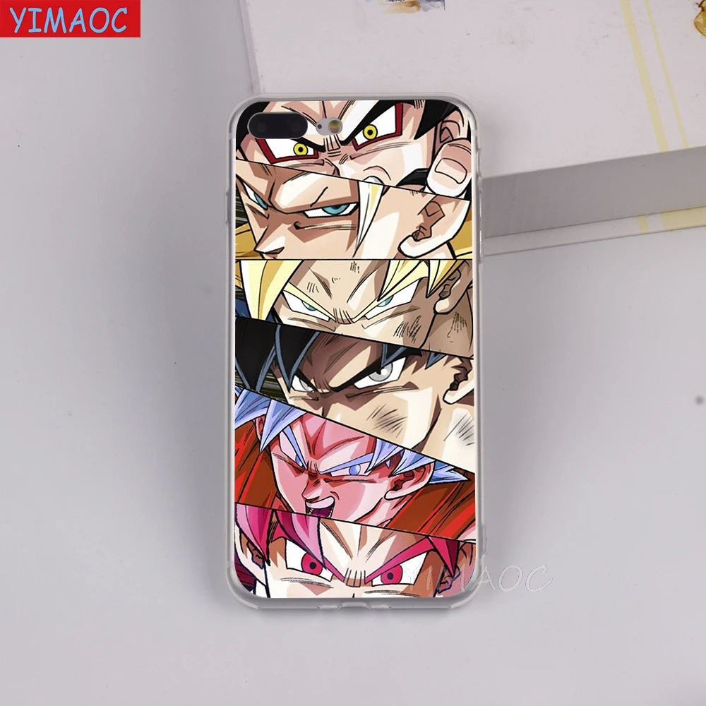 Мягкий чехол YIMAOC DBZ Dragon ball для мобильного аниме TPU силиконовый iPhone 8 7 6 6S Plus 5 5S SE X XR XS