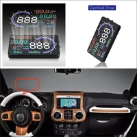 for jeep wrangler jk 2014 2015 2016 2017 2018 obd hud car head up display driving screen projector reflecting windshield