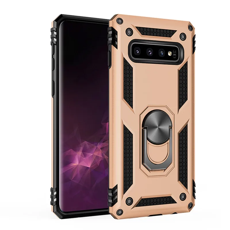 Роскошные Чехлы с подставками чехол для samsung Galaxy S10 S9 S8 Plus Note 8 9 A10 20 30 A50 M20 A6 A7 A8 A9 Магнитный чехол-держатель с кольцом