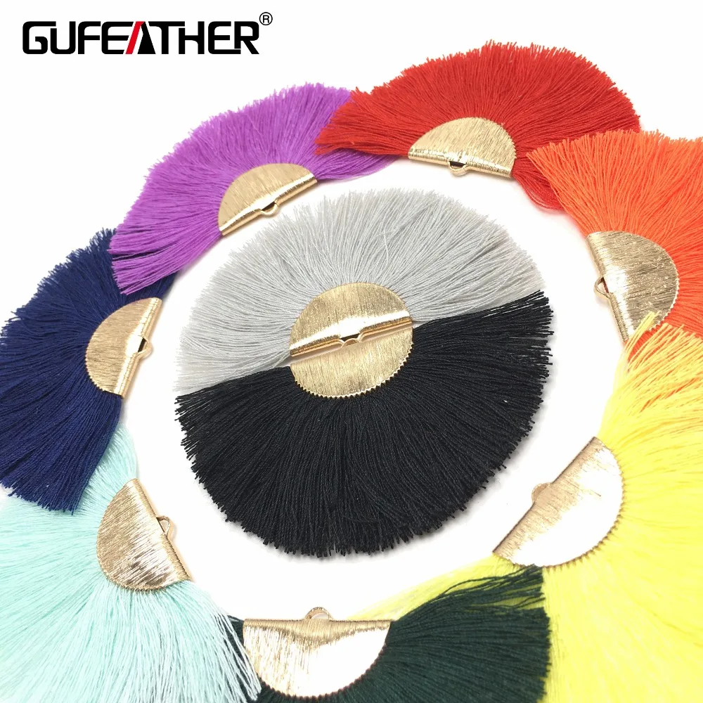 GUFEATHER L140 7 см хлопковая кисточка ювелирные аксессуары для сережек серьги diy