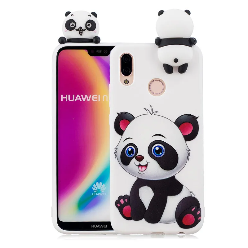Phone Bag Case For Huawei P10 P20 Lite Pro 3D Toys Panda Cartoon Soft TPU Cover Fundas P9 P8 2017 Y5 |