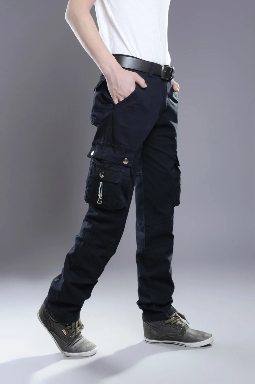 Мужские брюки карго мужские уличные спортивные штаны с несколькими карманами
