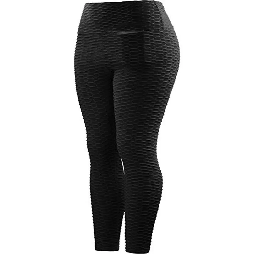 leggings women Новинка, леггинсы для фитнеса с антицеллюлитной текстурой, женские штаны, одноцветные, высокая талия, для тренировок, морщинки, леггинсы, штаны, антицеллюлитные, J42 - Цвет: leggings women