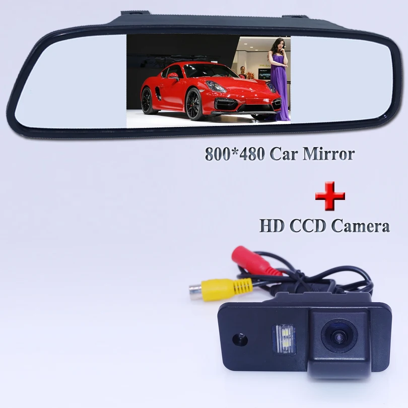 

kit for AUDI A6L original car rear reversing caemra with car display monitor with 4.3" lcd screen and 4 ir lights