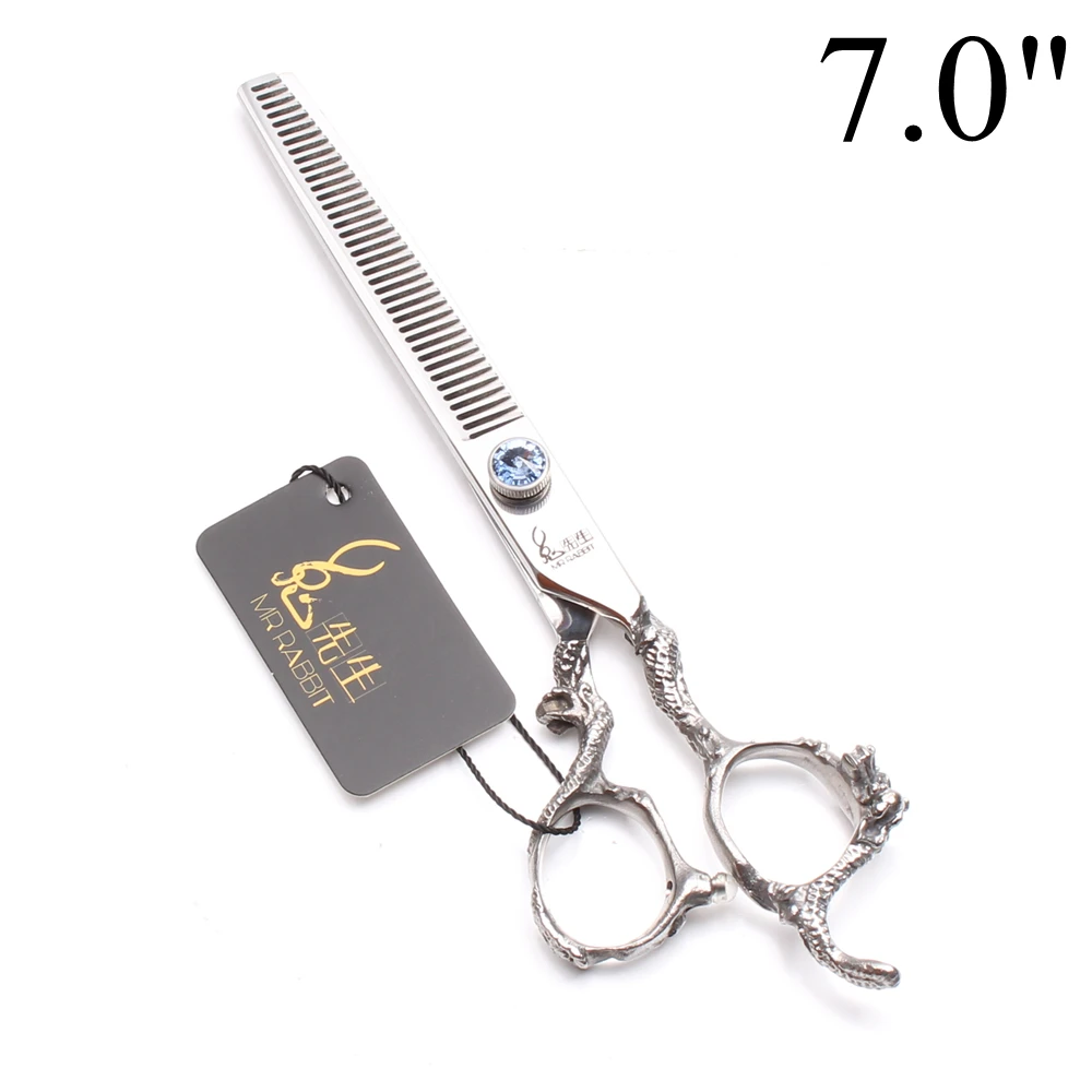 7&quot 19.5cm 440C Mr Rabbit Hairdresser For Dog Haircuts Cutting Scissors Thinning Shears Human Hair Barber T9100 | Красота и