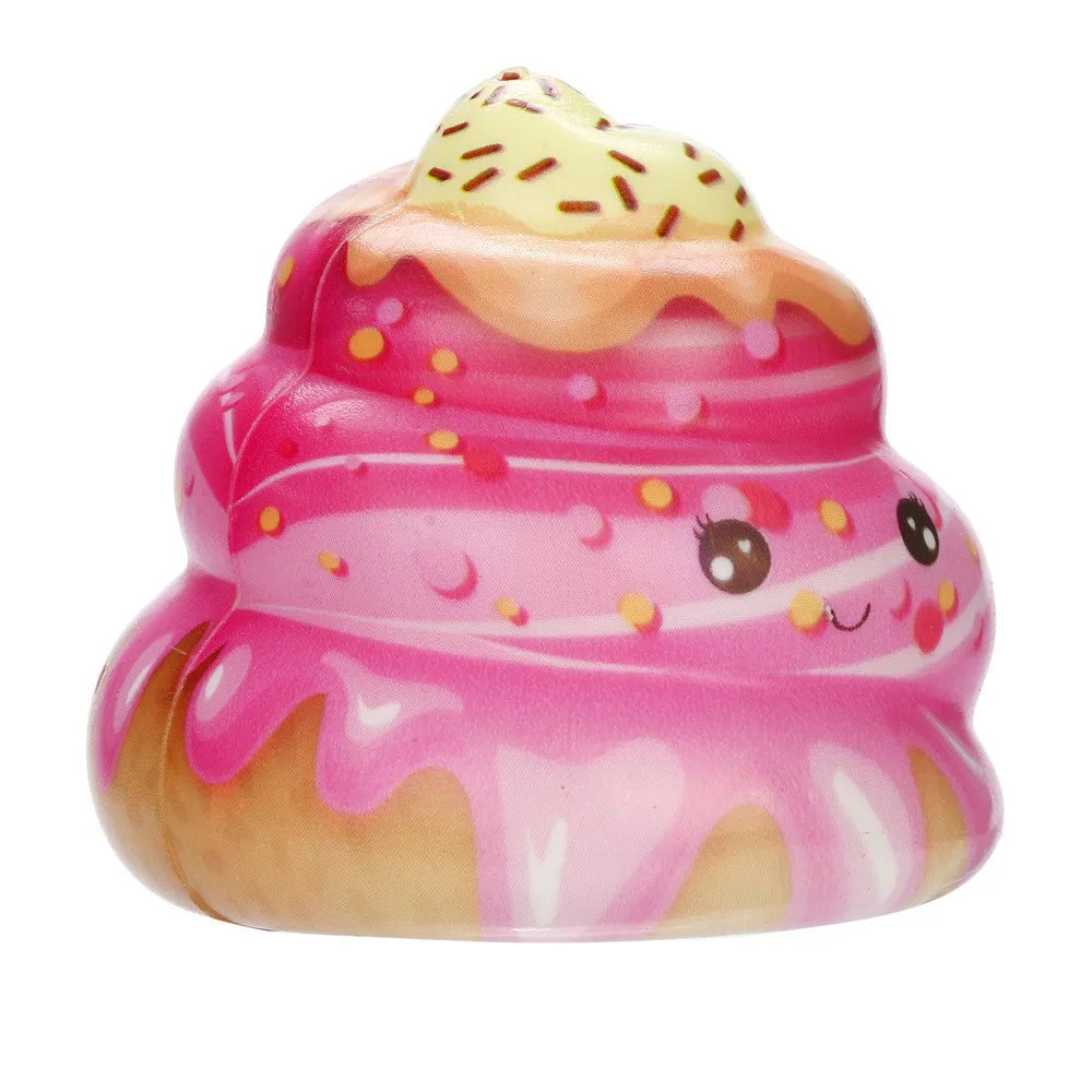 Squeeze soft Squishies Kawaii крем торт Poo медленно поднимающийся крем ароматический снятие стресса забавная игрушка в подарок Z0328