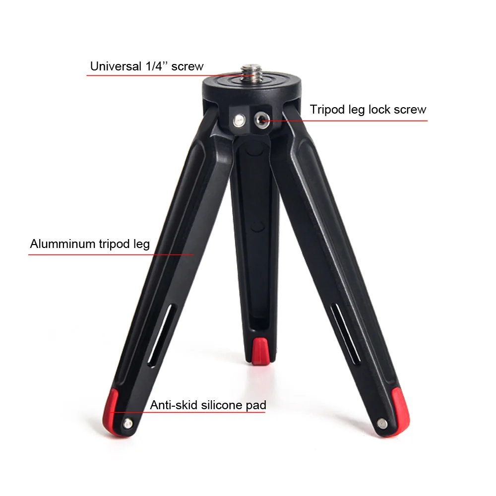 Цельнометаллический мини Ручной штатив для путешествий Настольный Штатив Canon Nikon