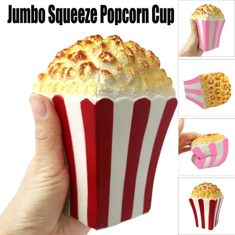 Jumbo Squeeze чашка для попкорна сжимаемая медленно поднимающаяся декомпрессия