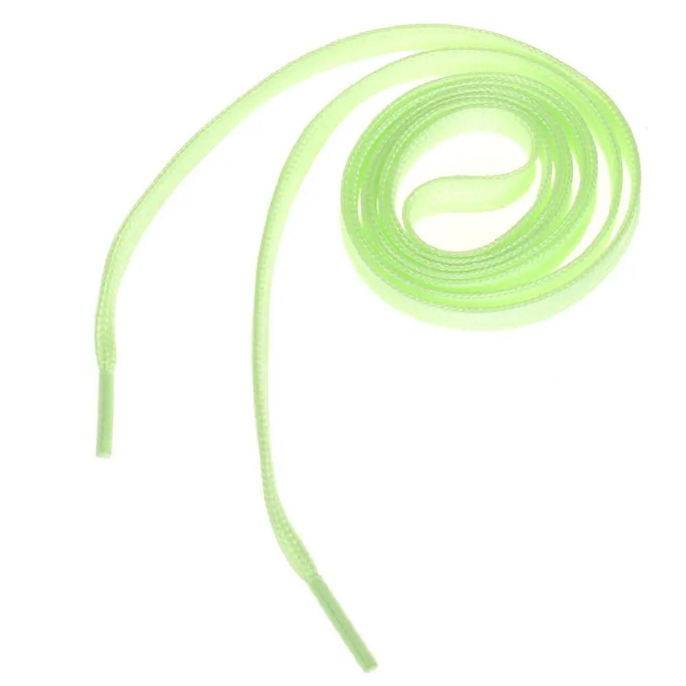 1 шт 8 мм* 1 м спортивные светящиеся шнурки светится в темноте ночной цвет флуоресцентные шнурки спортивные плоские шнурки