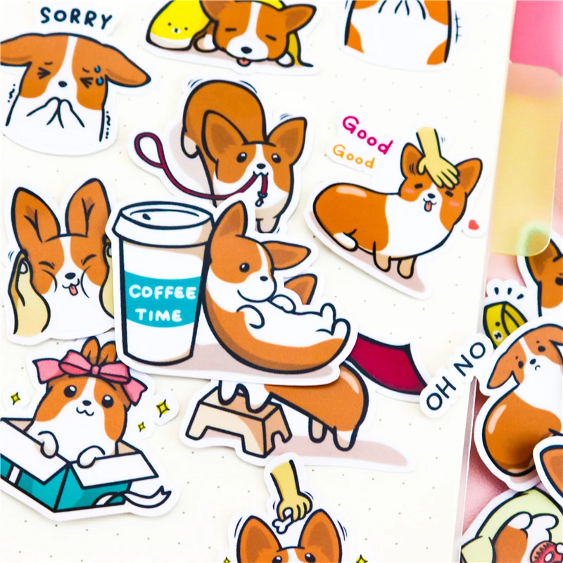 39 шт. креативные милые самодельные наклейки Coco dog для скрапбукинга телефона