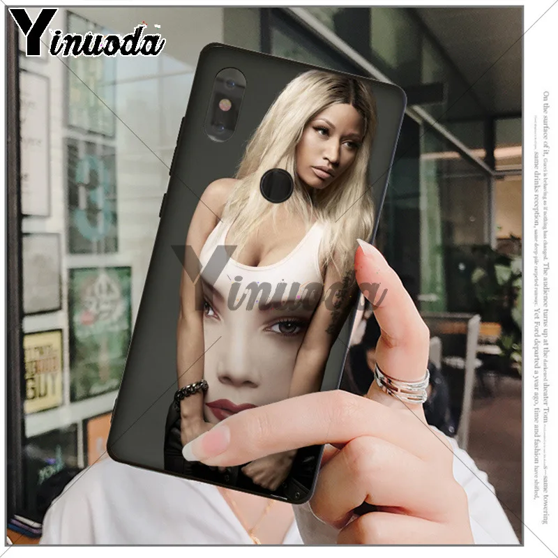 Yinuoda Cardi B Nicki Minaj TPU Мягкий силиконовый чехол для телефона xiaomi mi 6 8 se note2 3 mix2 redmi 5 5plus