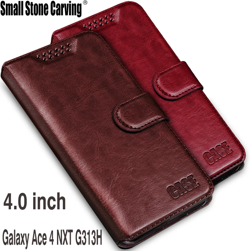 Роскошный кожаный чехол книжка для Samsung Galaxy Ace 4 Ace4 NXT G313 G313H тренд в области SM 2 lite Neo