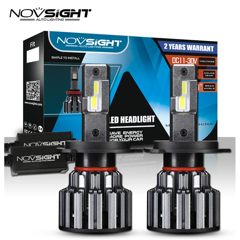 Светодиодный головной фонарь NOVSIGHT для автомобилей H4 H7 H11 9005 HB3 9006 HB4 15 лм 90 Вт 6000 К