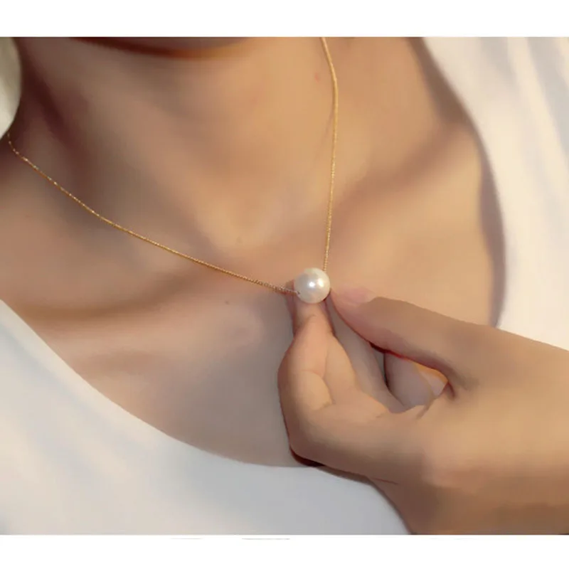 Ожерелье-чокер круглое женское классическое колье с подвеской из крупного