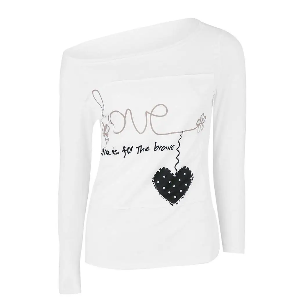 Fanala Повседневная футболка Для женщин Письмо печати Camisetas Mujer Топы корректирующие