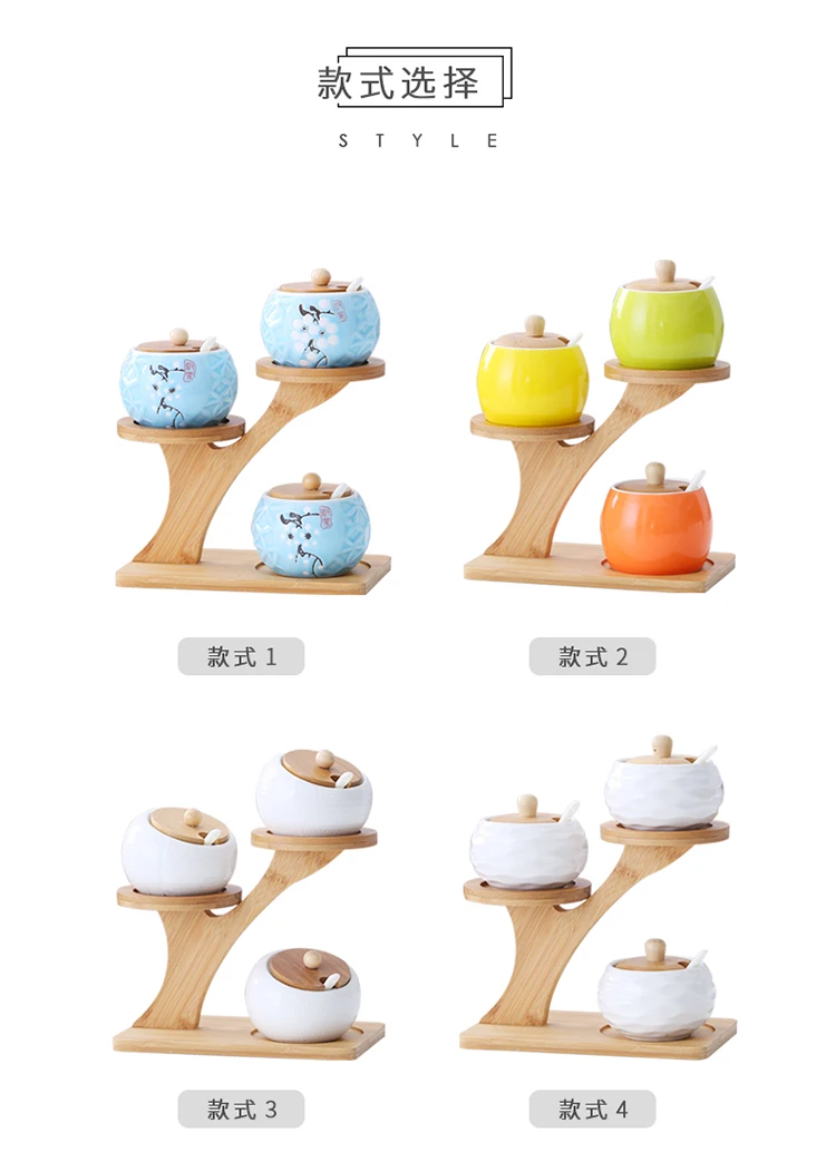 Креативный простой керамический горшок для приправ домашний масла и соли