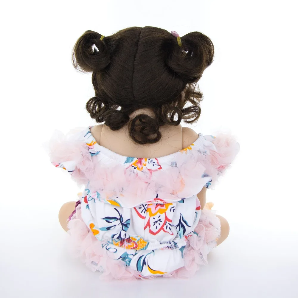 Кукла реборн силиконовая 22 дюйма 55 см с завитками | Игрушки и хобби