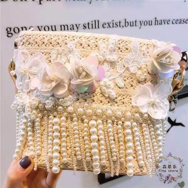 Forestry Handmade Straw Bag New Summer 2009 Fashion Baitao Women's One Shoulder Slant Seaside Holiday Beach | Багаж и сумки