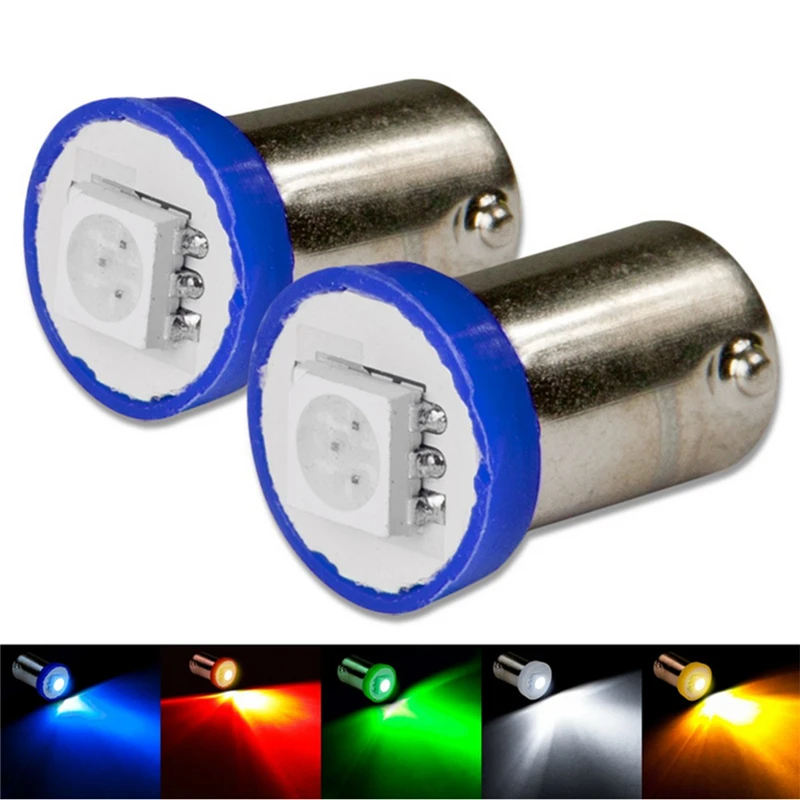 KEUECU 10 PCS Blue BA9S 5050 1SMD Canbus Error Free Interior Dome Auto Instrument Panel Light Bulb | Автомобили и мотоциклы